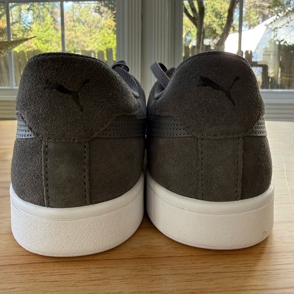 Puma Gray Suede Low-Top Sneakers – SoftFoam+ Comfort – Men’s US 14 - Picture 6 of 10